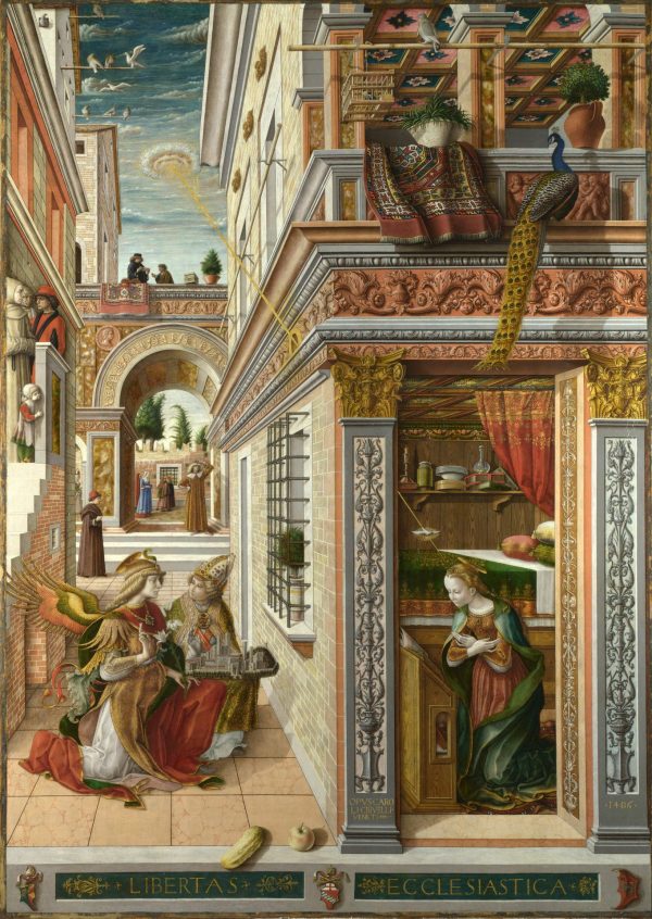 Fine Art | The Annunciation W/ St. Emidius Wall Mural Fine Art Fine Art