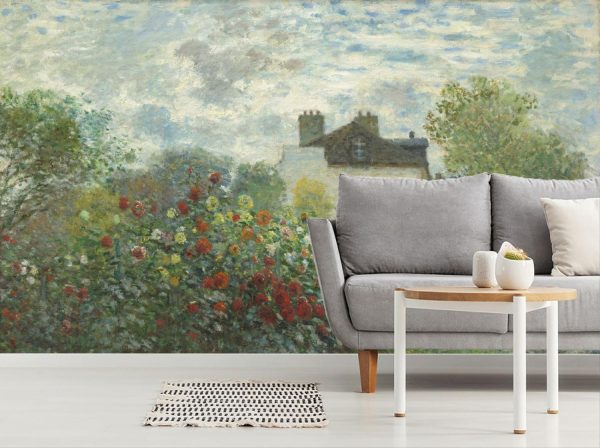 Fine Art | The Artist’s Garden in Argenteuil Mural Wallpaper Fine Art Fine Art