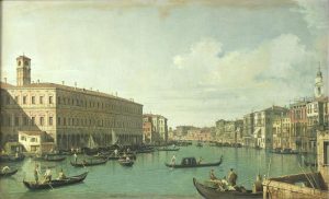 Fine Art | The Grand Canal From the Rialto Bridge Wall Mural Fine Art Fine Art