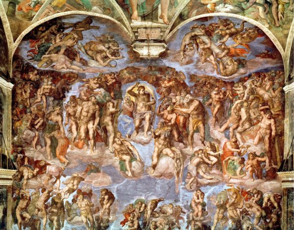 Fine Art | The Last Judgement Mural Wallpaper Fine Art Fine Art