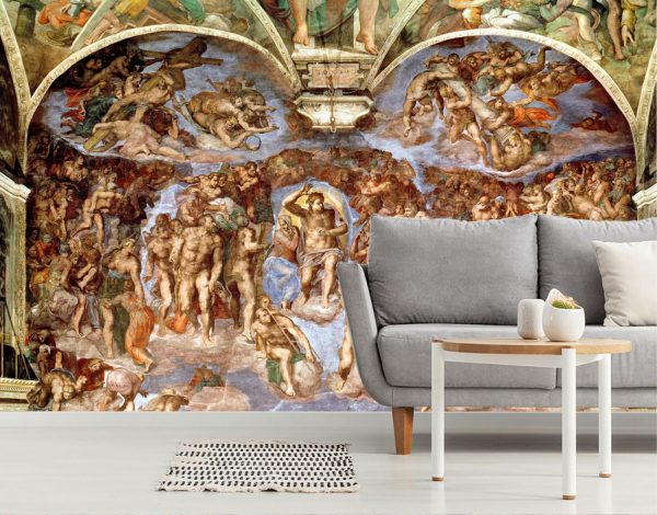 Fine Art | The Last Judgement Mural Wallpaper Fine Art Fine Art