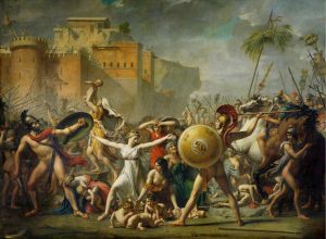 Fine Art | The Sabine Women Mural Wallpaper Fine Art Fine Art