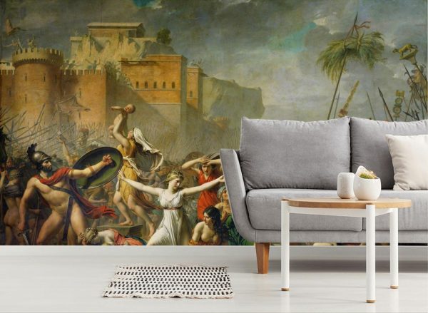 Fine Art | The Sabine Women Mural Wallpaper Fine Art Fine Art