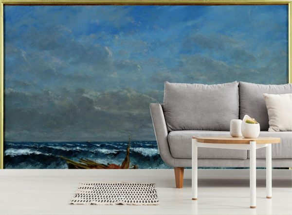 Fine Art | The Stormy Sea Mural Wallpaper Fine Art Fine Art