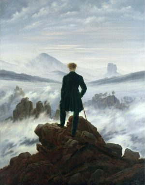 Fine Art | The Wanderer Above The Sea of Fog Wallpaper Mural Fine Art Fine Art