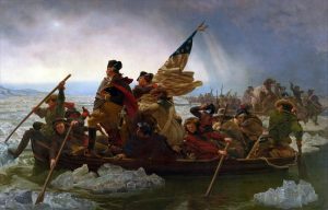 Fine Art | Washington Crossing the Delaware River Wallpaper Mural Fine Art Fine Art