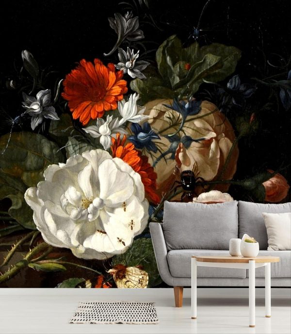 Flowers | Flowers And Insects Wallpaper Mural Flowers Flowers