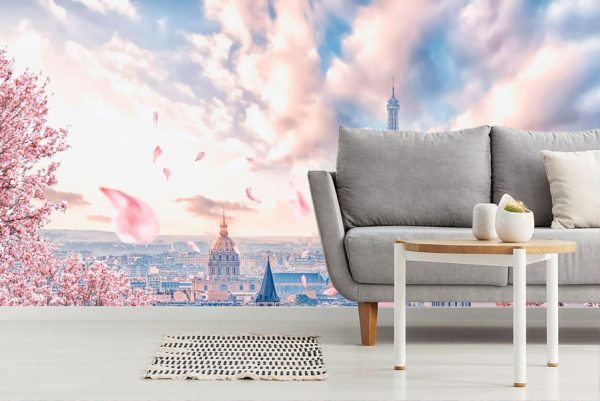 Flowers | French Sakura Wall Mural City & Skyline City & Skyline