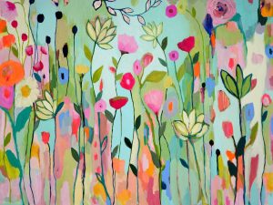 Flowers | Green Meadow Wallpaper Mural Art & Graphics Art & Graphics