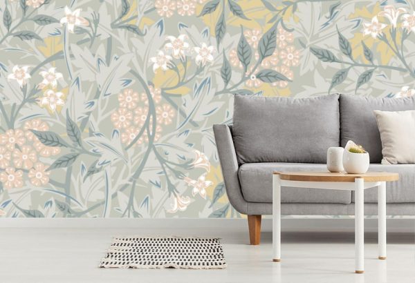 Flowers | Jasmine By William Morris Wall Mural Flowers Flowers