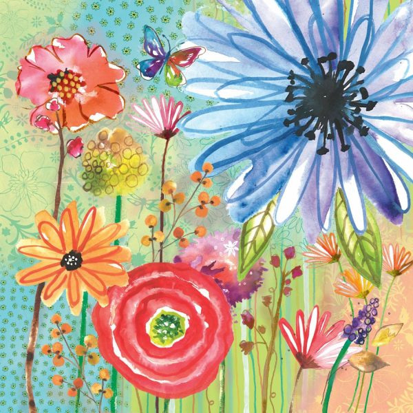 Flowers | Joy Motif 3 Mural Wallpaper Art & Graphics Art & Graphics