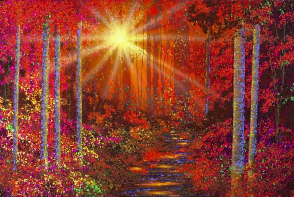 Forests | Crimson Forest Mural Wallpaper Forests Forests