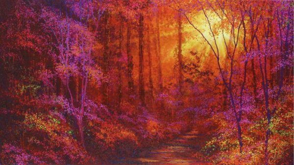 Forests | Ruby Forest Mural Wallpaper Forests Forests