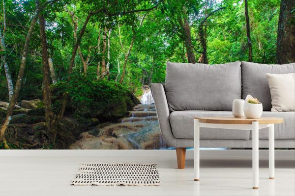 Forests | Scenic View Of Erawan Waterfall Wall Mural Forests Forests