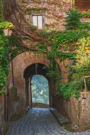 Italian | Arches in a Tuscan Village Mural Wallpaper Italian Italian