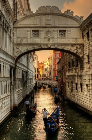 Italian | Bridge of Sighs at SunsetWallpaper Mural Italian Italian