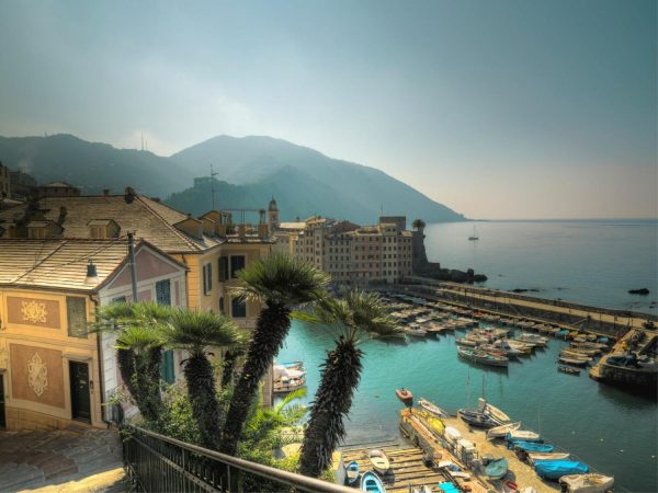 Italian | Camogli, North Side Port Wall Mural Italian Italian