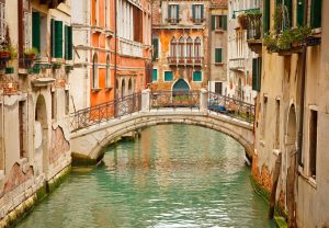 Italian | Canal in Venice Mural Wallpaper Italian Italian