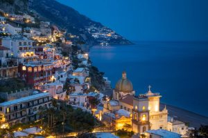 Italian | Evening Over Positano Mural Wallpaper Italian Italian