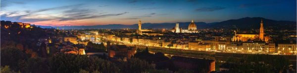 Italian | Florence Sunset Cityscape Wall Mural Italian Italian