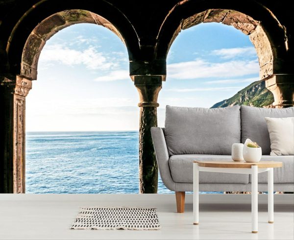 Italian | Glimpse Of The Coast Wallpaper Mural Italian Italian