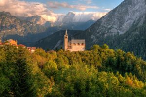 Italian | Italian Dolomites – Sentinel of Faith Wallpaper Mural Italian Italian