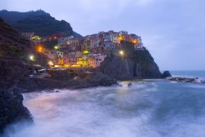 Italian | Manarola at Dusk, Cinque Terre, ItalyWall Mural Italian Italian