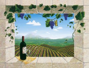 Italian | Mariposa Vineyards Wallpaper Mural Italian Italian