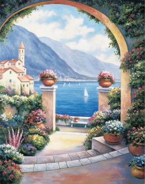 Italian | Mediterranean Archway Wallpaper Mural Italian Italian