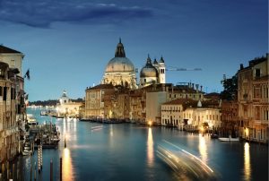 Italian | Night In Grand Canal Wallpaper Mural Italian Italian