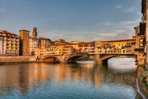 Italian | Ponte Vecchio Bridge Mural Wallpaper Italian Italian