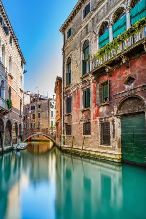 Italian | Serene Venetian Canal Wallpaper Mural Italian Italian