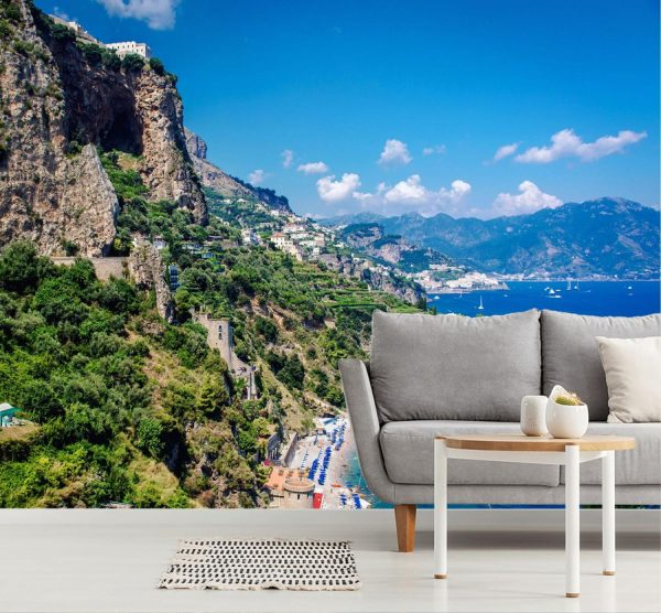 Italian | The Amalfi Coast Mural Wallpaper Italian Italian