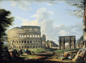 Italian | The Colosseum And The Arch Of Constantine Mural Wallpaper Fine Art Fine Art