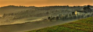 Italian | Tuscan Hills And Villa Mural Wallpaper Italian Italian