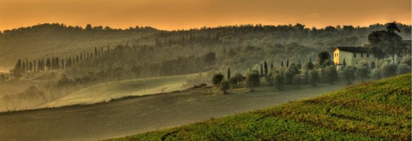 Italian | Tuscan Hills And Villa Mural Wallpaper Italian Italian