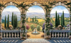 Italian | Tuscan Villa Wall Mural Architectural Architectural