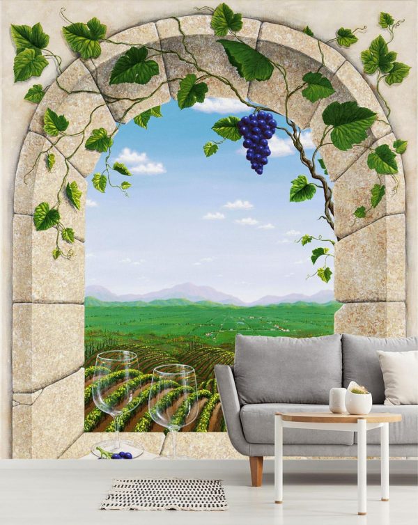 Italian | Wine Country Afternoon Wallpaper Mural Italian Italian