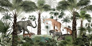 Kids Rooms | Animal Kingdom Wall Mural Animals Animals