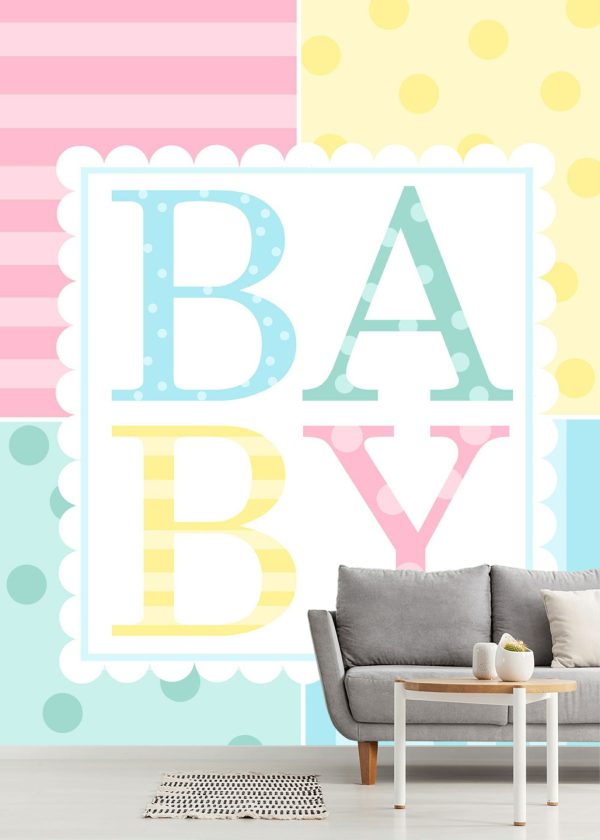 Kids Rooms | B A B Y Wall Mural Kids Rooms Kids Rooms