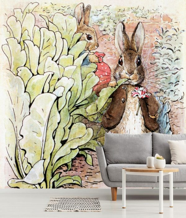 Kids Rooms | Benjamin Ate A Lettuce Leaf Wall Mural Kids Rooms Kids Rooms