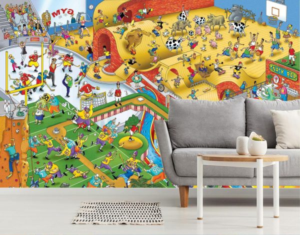 Kids Rooms | Complex Sports Complex Wall Mural Art & Graphics Art & Graphics