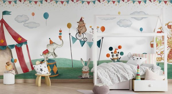 Kids Rooms | Crazy Circus Wallpaper Mural Activities & Leisure Activities & Leisure