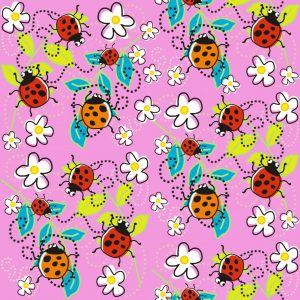 Kids Rooms | Ladybugs and FlowersMural Wallpaper Animals Animals