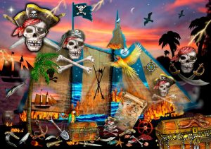 Kids Rooms | Pirate Dreams Wallpaper Mural Kids Rooms Kids Rooms