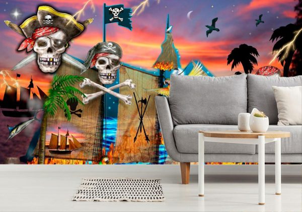 Kids Rooms | Pirate Dreams Wallpaper Mural Kids Rooms Kids Rooms