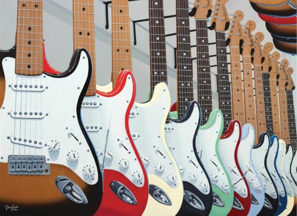 Kids Rooms | Strat Guitar Shopping Wall Mural Activities & Leisure Activities & Leisure