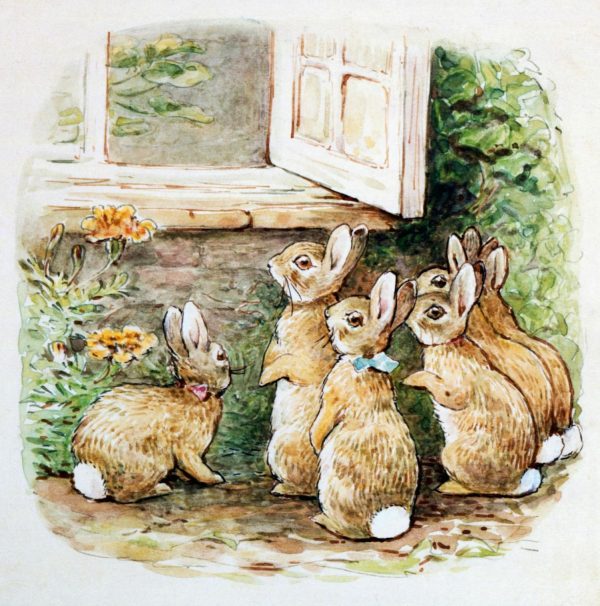 Kids Rooms | The Flopsy Bunnies At The Window Wallpaper Mural Kids Rooms Kids Rooms