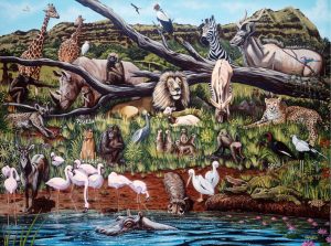 Kids Rooms | Wild In Paradise Mural Wallpaper Animals Animals