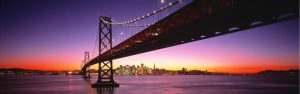 Landmarks | Bay Bridge San Francisco, CA Mural Wallpaper Architectural Architectural